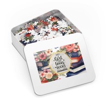 Jigsaw Puzzle in Tin, Book Lovers, Just a Girl who Loves Books, Personalised/Non - £28.22 GBP+