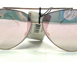 Pink Rose Womens Metal Pink Lens Aviator Sunglasses One Pair NWT - £10.79 GBP