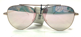 Pink Rose Womens Metal Pink Lens Aviator Sunglasses One Pair NWT - $13.65