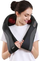 Carboda Back Neck Shoulder Massager with Heat, Shiatsu Electric Deep Tissue 3D - £19.07 GBP