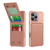 Case for iPhone 17 Pro Max (Color: Rosegold)  Leather Wallet Card Holde... - $54.21