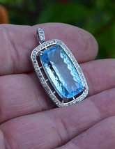 Pendant. Topaz, 24.85cwt. Natural Earth Mined . Appraised: $600 Concave Cut - £257.81 GBP