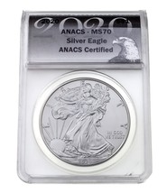 2020 S $1 Silber American Eagle Ausgewählten Von Anacs As MS-70 - $1,420.13 MXN