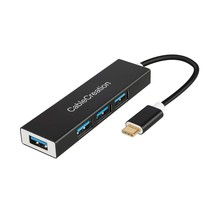 USB C Hub, CableCreation USB Type C to 4 USB 3.0 Port Adapter, Compatible with M - £16.69 GBP