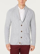 Tasso Elba Mens Shawl Collar Cable Knit Cardigan, Size XXL - $44.55