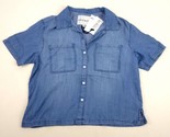 Lola River XS Blake Button-Down Shirt Blue Medium Wash New  - $28.70