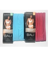 Bali Womens 2pk Hipsters Underwear Blue or Red Sizes 7/L or 8/XL NIP - £6.57 GBP
