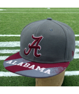 Alabama Crimson Tide Baseball Hat Cap Gray Maroon New Era 59Fifty Mens B... - £17.54 GBP