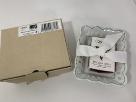 Andrea by Sadek oblong soap dish green holiday apple soap Christmas decor - $7.20