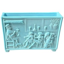 Antique Victorian Blue Sowerby Glass Old King Cole Nursery Rhyme Posy Va... - $85.00