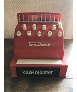 Vintage Tom Thumb Push-Button Cash Register Red No. 1511 Tested Working ... - $30.47 CAD