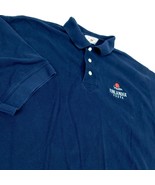 Finlandia Vodka Blue Polo Golf Shirt Cutter Buck Sz XL Reindeer  - $25.99