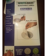 WriteAway Removable Labels 20 Pack For Cds Opened - $15.72