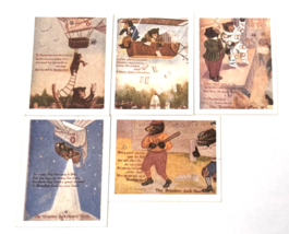 Vintage Cracker Jack Mini Postcards Bears BE Moreland Set 5 Trading Card... - £15.73 GBP