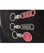 Audi  logo Silver Car Logo Key chain key ring stainless Steel your choic... - $9.85