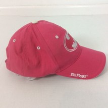 Six Flags Pink Batman Girls Youth Baseball Hat Ball Cap Adjustable  - £10.34 GBP