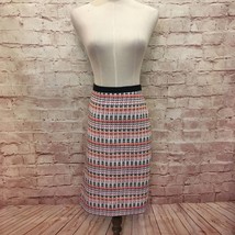 TALBOTS Petites 8P Straight Skirt Navy Silver Multi Color Tweed Lined NEW $109 - £26.49 GBP