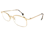 Vintage La Eyeworks Occhiali da Sole Montature AKIO 451 Lucido Oro Retta... - $41.59