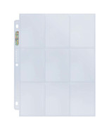 25 Ultra PRO Silver Series Standard Card Sized 9-Pocket Binder Pages - $205.05 MXN