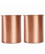 Pack of 2 Copper Glasses for Home &amp; Office, BPA-Free Copper Tumblers, No... - £15.76 GBP