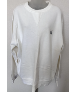 Mens THRE3 Long Sleeve Cotton Pullover Ivory Sweater sz M - $40.60 CAD