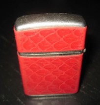 Champ Faux Leather Wrapped Alligator Reptile Deco Flip Top Petrol Lighter - $15.99