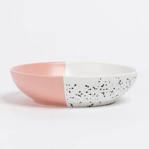 over&back Stoneware Dinner Bowl 30 fl oz Pink/White Black Splatter Oval - $219.03 MXN over&back Stoneware Dinner Bowl 30 fl oz Pink/White Black Splatter Oval - $219.03 MXN