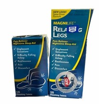 2 MagniLife Relaxing Leg Calming Tablets Nighttime Sleep Aid 125 Tablets... - $24.99