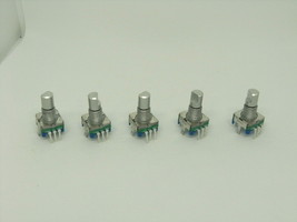 5x Pack Rotary Encoder 5 Pins Half Axis Digital Potentiometer EC11 Push Switch - £10.99 GBP