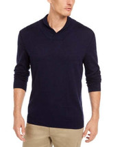 Tasso Elba Mens Contrast Shawl-Collar Supima Cotton Sweater - $21.50