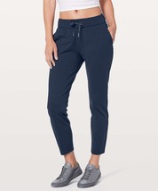 Lululemon On The Fly Pants Size 8 Yoga Workout First Release Blue - £41.77 GBP