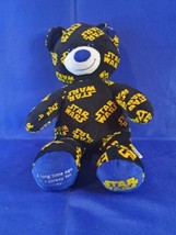 Build A Bear Star Wars LOGO Stuffed Teddy Bear Plush 17&quot; BAB Disney Collectible - $18.69