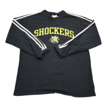Wichita State Shockers Shirt Mens S Black Adidas Crew Neck Long Sleeve Tee - £17.91 GBP
