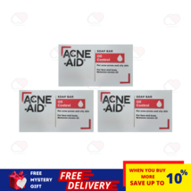 3Box ACNE-AID Face &amp; Body Soap Bar Oil Control For Acne Prone and Oily Skin 100g - £29.98 GBP