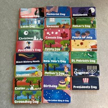 Magnetic Daily Monthly Calendar Holiday Replacement Pieces - $12.99
