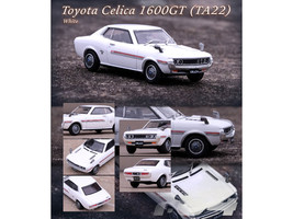 Toyota Celica 1600GT TA22 RHD Right Hand Drive White w Red Stripes 1/64 Diecast - £22.73 GBP