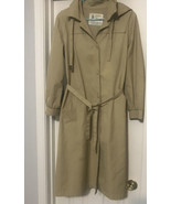 Vintage Woman’s LONDON FOG Maincoats Raincoat/Trench Coat w/Hood Size 12... - £31.43 GBP