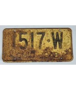 1948 Ohio Vintage License Plate Weathered Rat Rod Man Cave 1517 W - $19.30