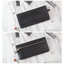New arrival 100% genuine cow leather slim card holder wallet ladies simple fashi - £38.14 GBP