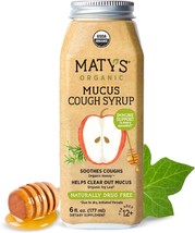 Matys Organic Adult Mucus Cough Syrup For Adults &amp; Children 12 Years + Up, - £19.68 GBP