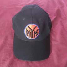 Vintage New York Knicks Hat Black Adjustable Strap Back Summer League cap - $19.95