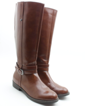 American Eagle AEO Womens Sz 9 Brown Faux Leather Knee High Riding Boots - £19.75 GBP