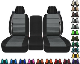 40-20-40 Front seat covers fits Ford F250 Super duty with INT seat belts 99-2007 - $2,280.63 MXN