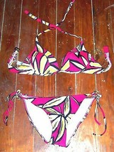 Sunsets Palm Beach Pink Bikini Swimsuit 76T Top in S, 10B Bottoms in M NWOT $108 - £46.35 GBP