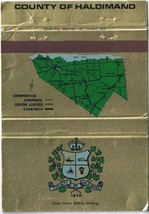 Matchbook Cover County Of Haldimand Lake Erie Gold - $2.05