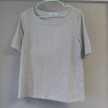 Gilli Women's Short Sleeve Solid Pattern Top Loungewear Gray Size Large - $7.59