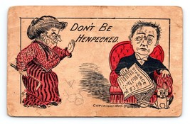 Dont Be Henpecked Marriage Divorce Comic P Gordon Artist Signed DB Postcard J17 - £3.85 GBP