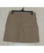 NEW GIRLS LANDS&#39; END ADJUSTABLE WAIST BEIGE SKORT    SIZE 14+ (12-13 YEARS) - €20,26 EUR