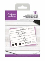 Crafters Companion CC-CA-ST-BSS Clear Acrylic Stamp Set-Birthday Swash Sentim... - £17.57 GBP