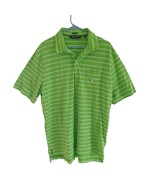 Ralph Lauren Polo Golf Shirt XL Green Striped Pima Cotton Lisle Short Sl... - $31.12 CAD